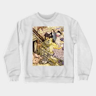 The Swineherd - Arthur Rackham Crewneck Sweatshirt